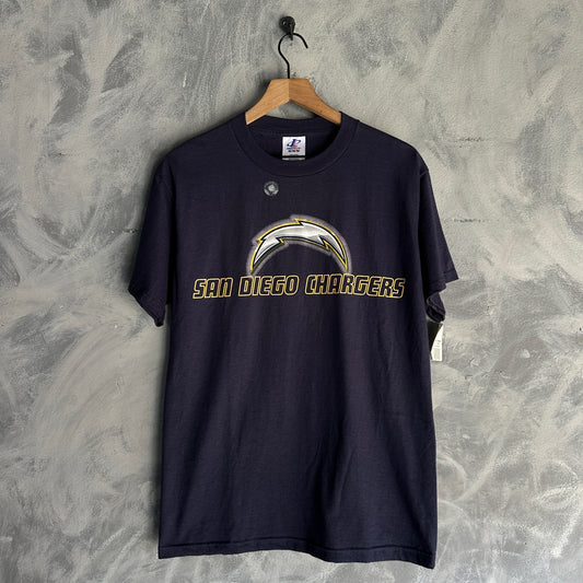 Camisa Vintage De San Diego Chargers De Hombre Talla M Color Azul Marino Logo Athletic