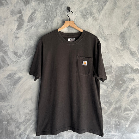 Camisa Vintage Carhartt De Hombre Talla M Color Negro Con Bolsillo