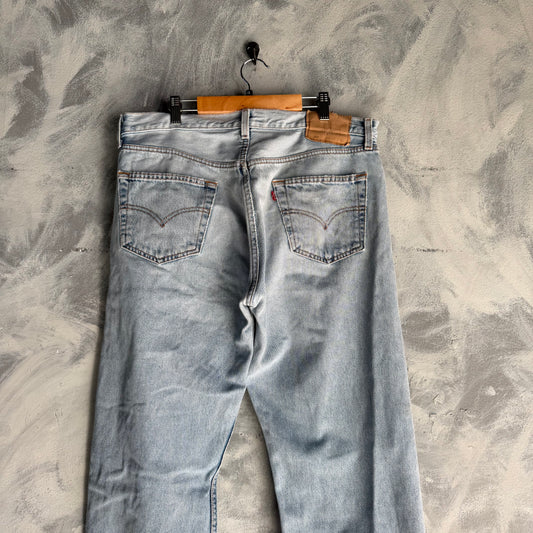 Pantalon Vintage Levis Recto 501 De Hombre Talla 36x34 Queda a un 35x32 Deslavado