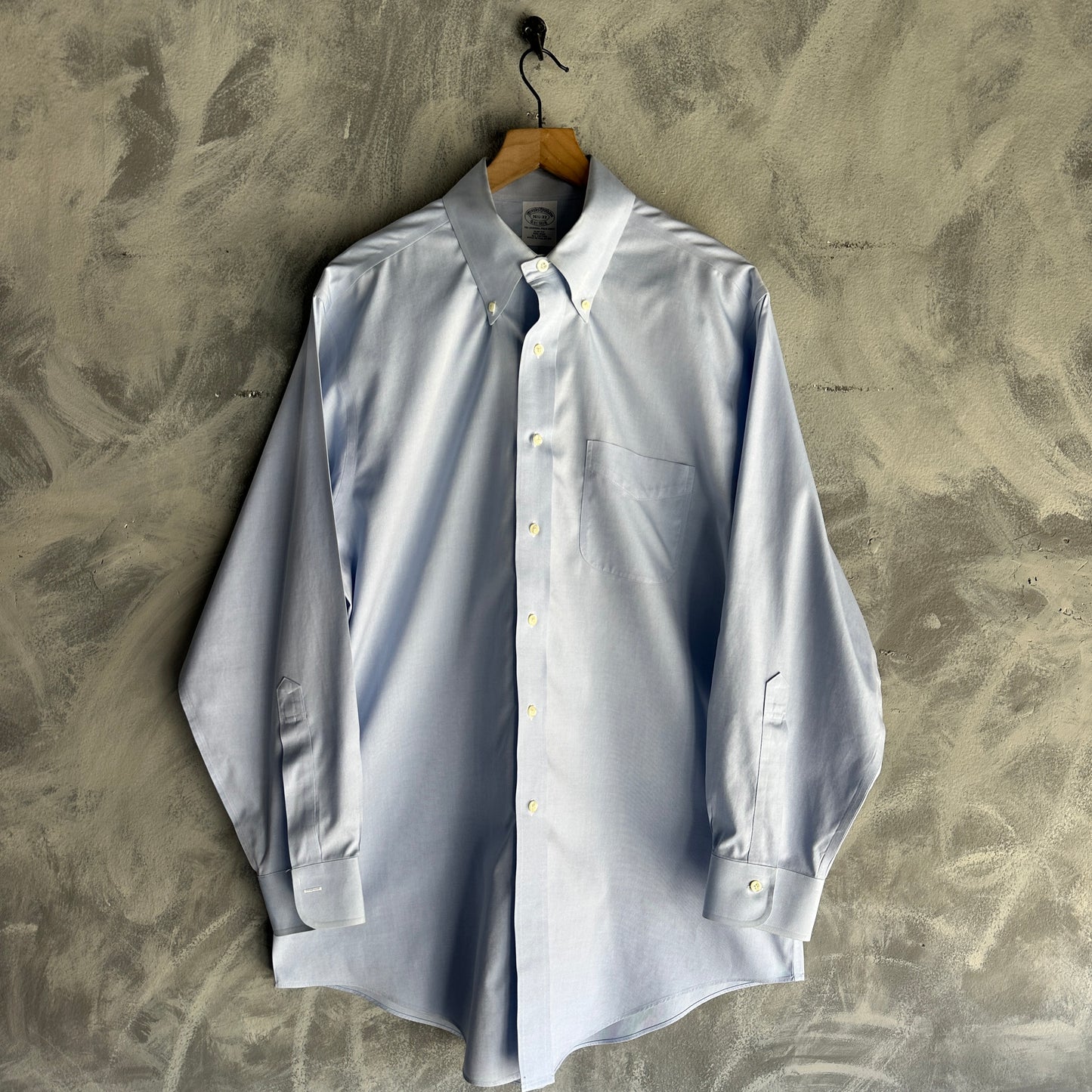 Camisa De Botones Brooks Brothers De Hombre Talla 16.5 33 Solido
