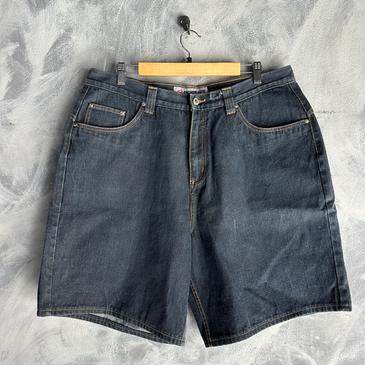 Short Vintage Y2K Anchor Blue De Hombre Talla 38 Baggy