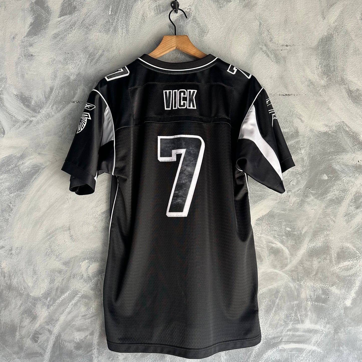 Jersey De Michael Vick Juvenil Talla Xl 18-20 Color Negro Reebok Bordada