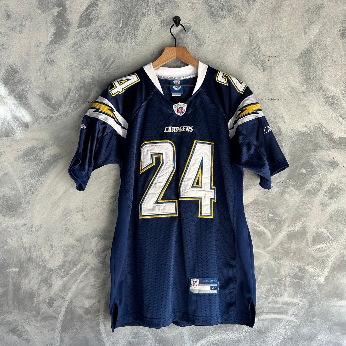 Jersey De Los Chargers Mathews Reebok De Hombre Talla 48 Color Azul On Field