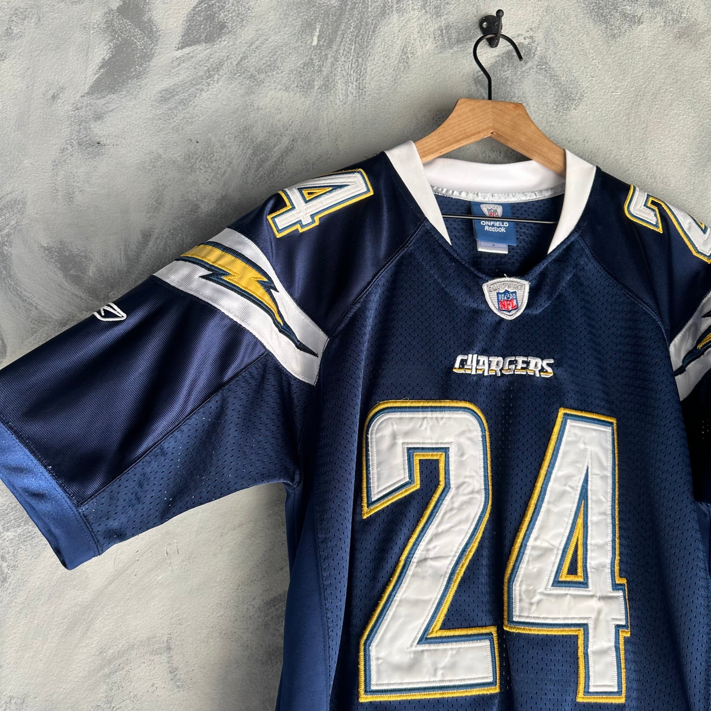 Jersey De Los Chargers Mathews Reebok De Hombre Talla 48 Color Azul On Field