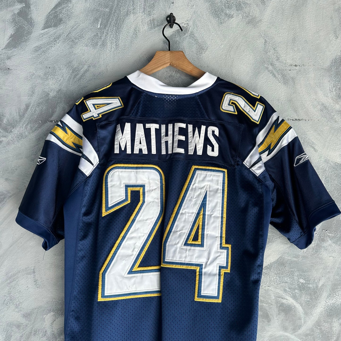 Jersey De Los Chargers Mathews Reebok De Hombre Talla 48 Color Azul On Field