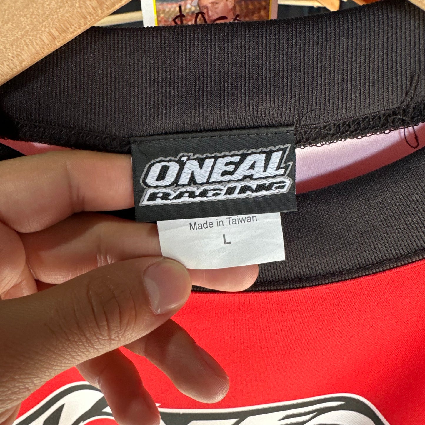 Jersey Oneal De Hombre Talla L Color Rojo De Motocross Carreras Manga Larga Mx ATV