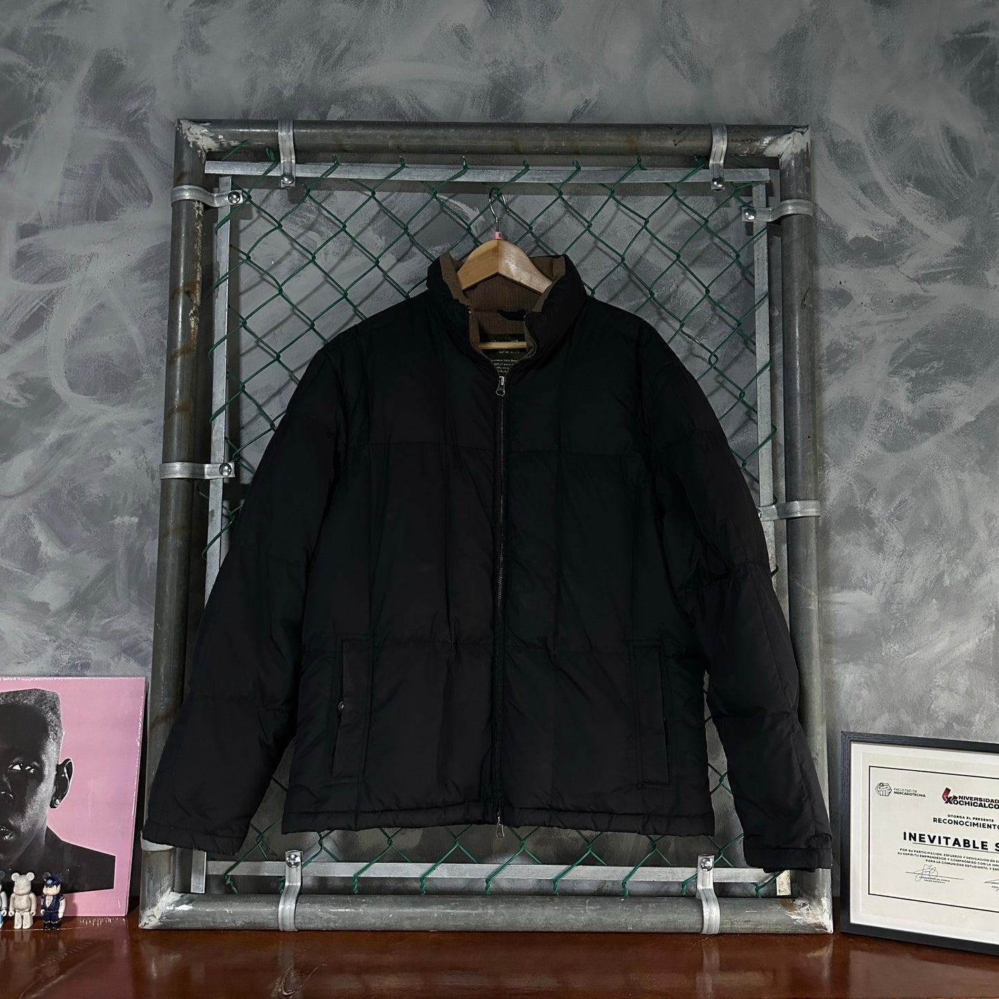 Chamarra Puffer Eddie Bauer De Hombre Talla L Color Negro Con Forro Pluma Pluma de Ganso
