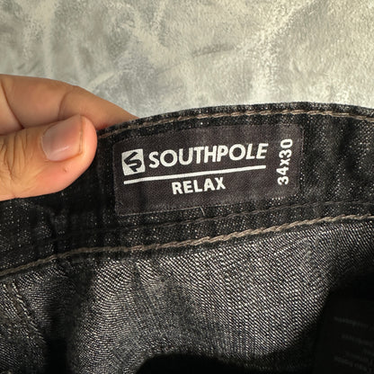 Pantalon Y2K Southpole De Hombre 34x30 Baggy