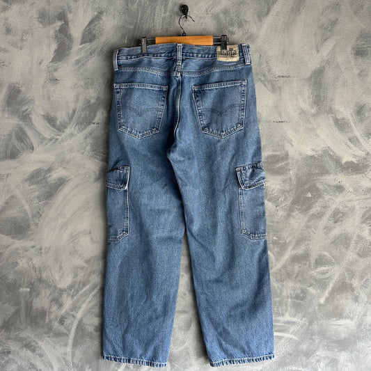 Pantalon Vintage Y2K Levis Cargo De Hombre 33x30 SilverTab