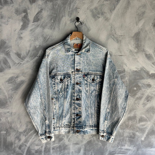 Chamarra de Mezclilla Levis De Hombre Lavado de Piedra 80s