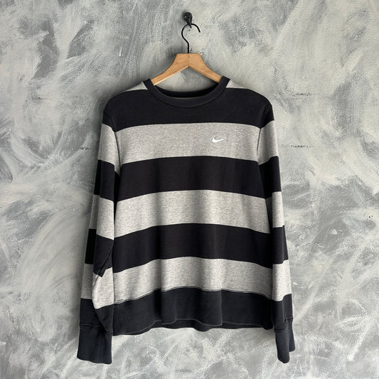Sueter Vintage Nike De Hombre De Rayas Crewneck