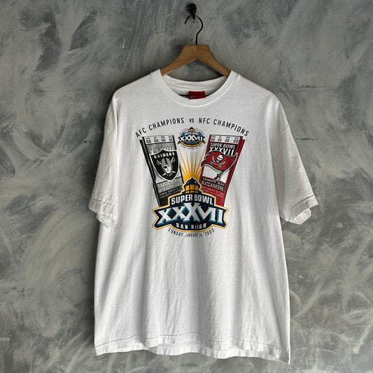Camisa Vintage De Raiders Buccaneers Superbowl De Hombre