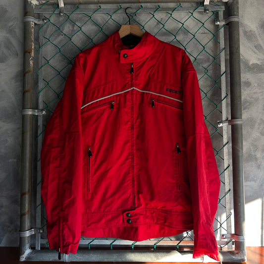 Chamarra Vintage Biker Ducati De Hombre Logo Reflectivo