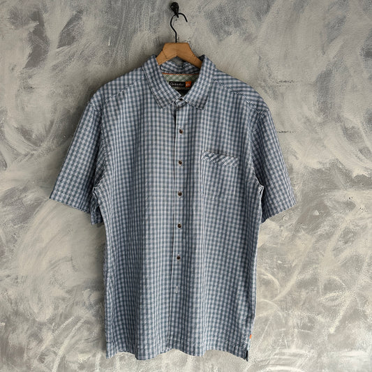 Camisa De Botones Vintage QuickSilver De Hombre De Cuadros