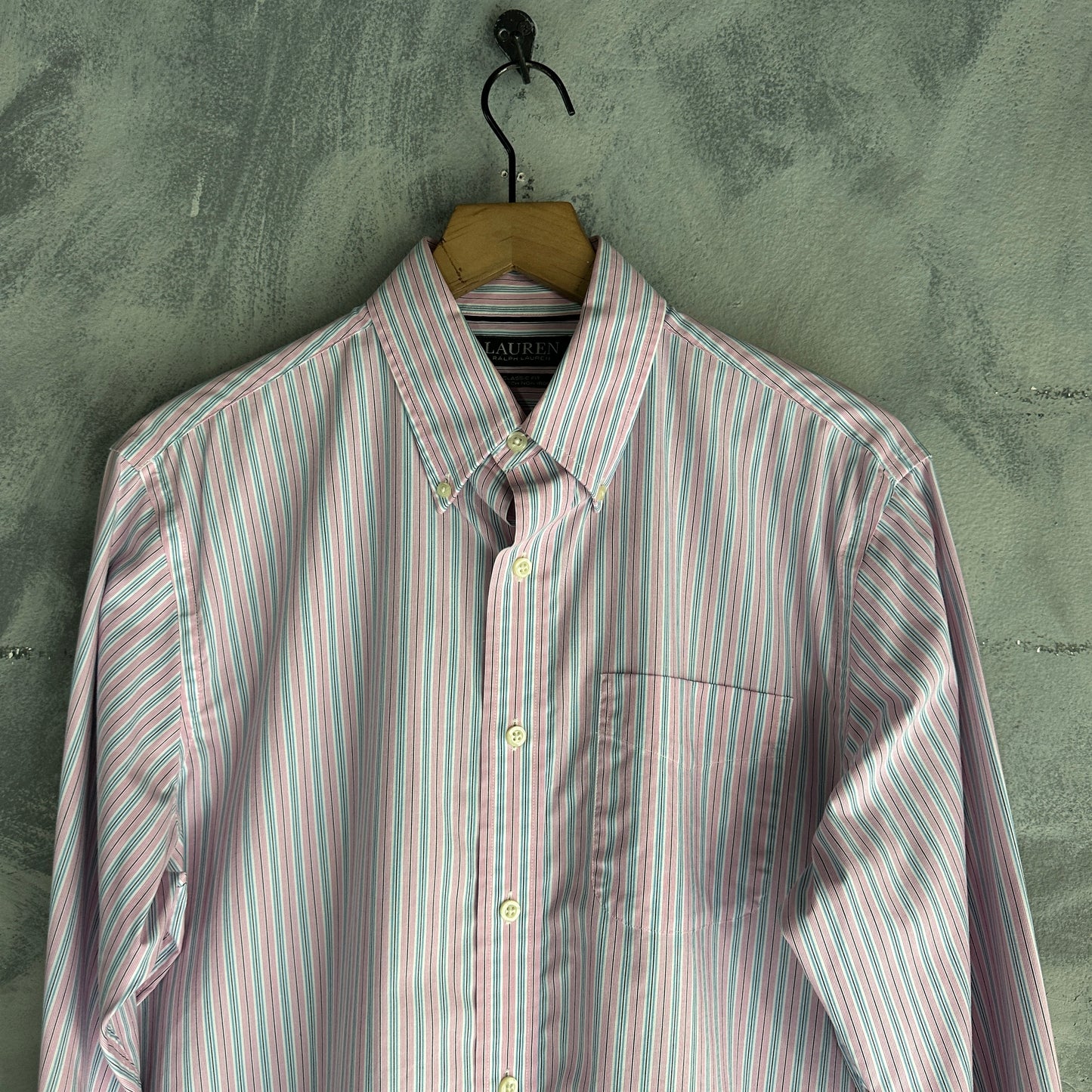 Camisa De Botones Polo Ralph Lauren De Hombre 15.5-32-33 De Lineas