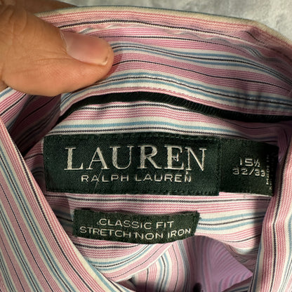 Camisa De Botones Polo Ralph Lauren De Hombre 15.5-32-33 De Lineas