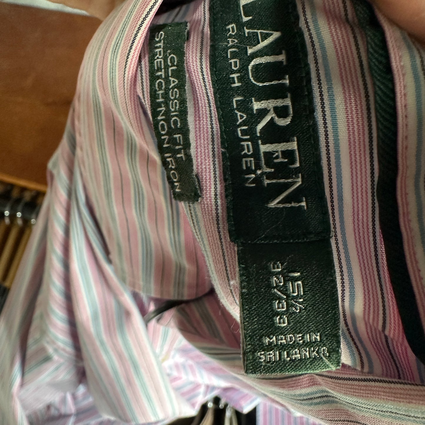 Camisa De Botones Polo Ralph Lauren De Hombre 15.5-32-33 De Lineas