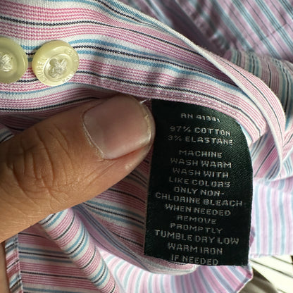 Camisa De Botones Polo Ralph Lauren De Hombre 15.5-32-33 De Lineas