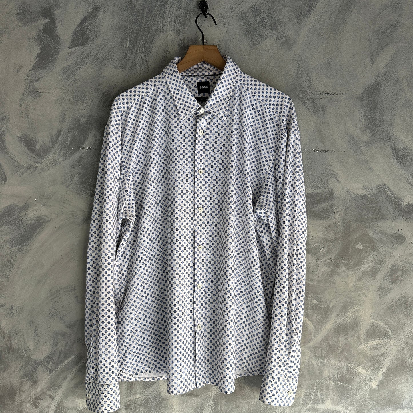 Camisa De Botones Hugo Boss De Hombre Estirable Perfomance