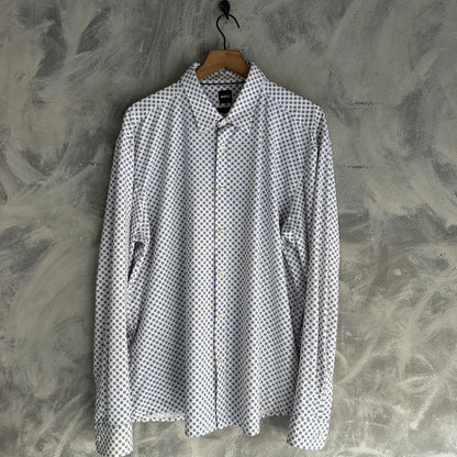 Camisa De Botones Hugo Boss De Hombre Estirable Perfomance