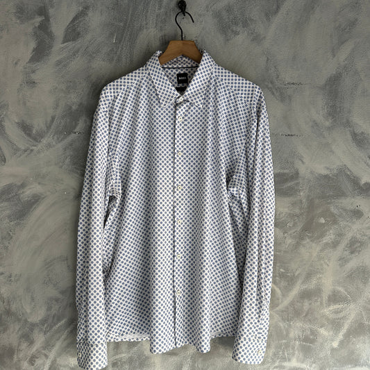 Camisa De Botones Hugo Boss De Hombre Estirable Perfomance
