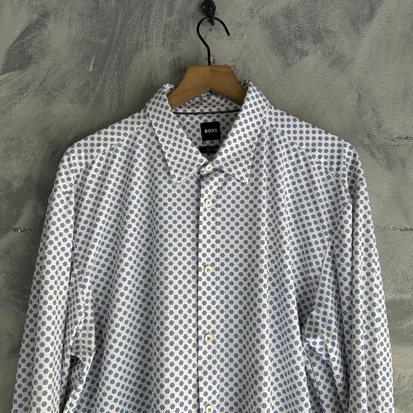 Camisa De Botones Hugo Boss De Hombre Estirable Perfomance