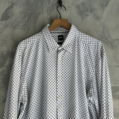 Camisa De Botones Hugo Boss De Hombre Estirable Perfomance