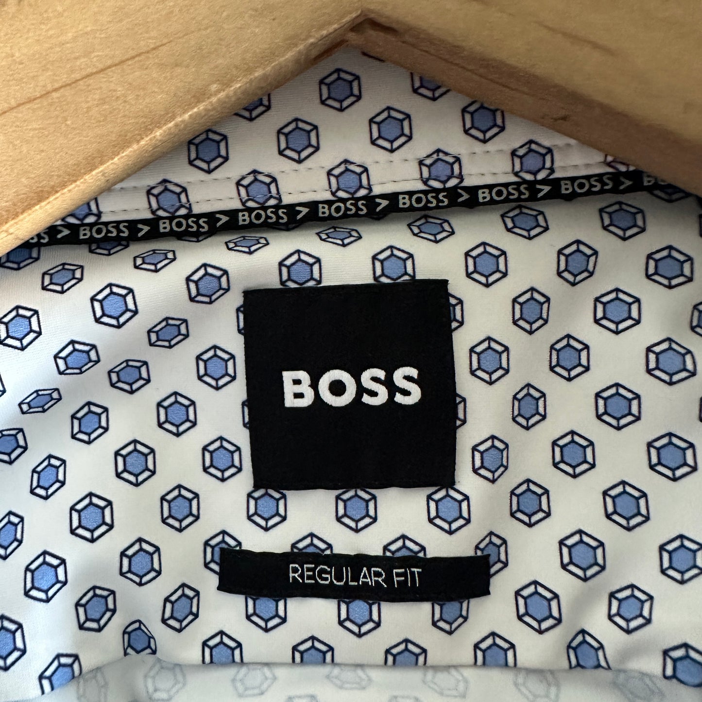 Camisa De Botones Hugo Boss De Hombre Estirable Perfomance