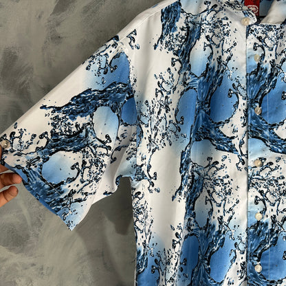 Camisa De Botones Ecko Unltd De Hombre De Agua Summer 2000