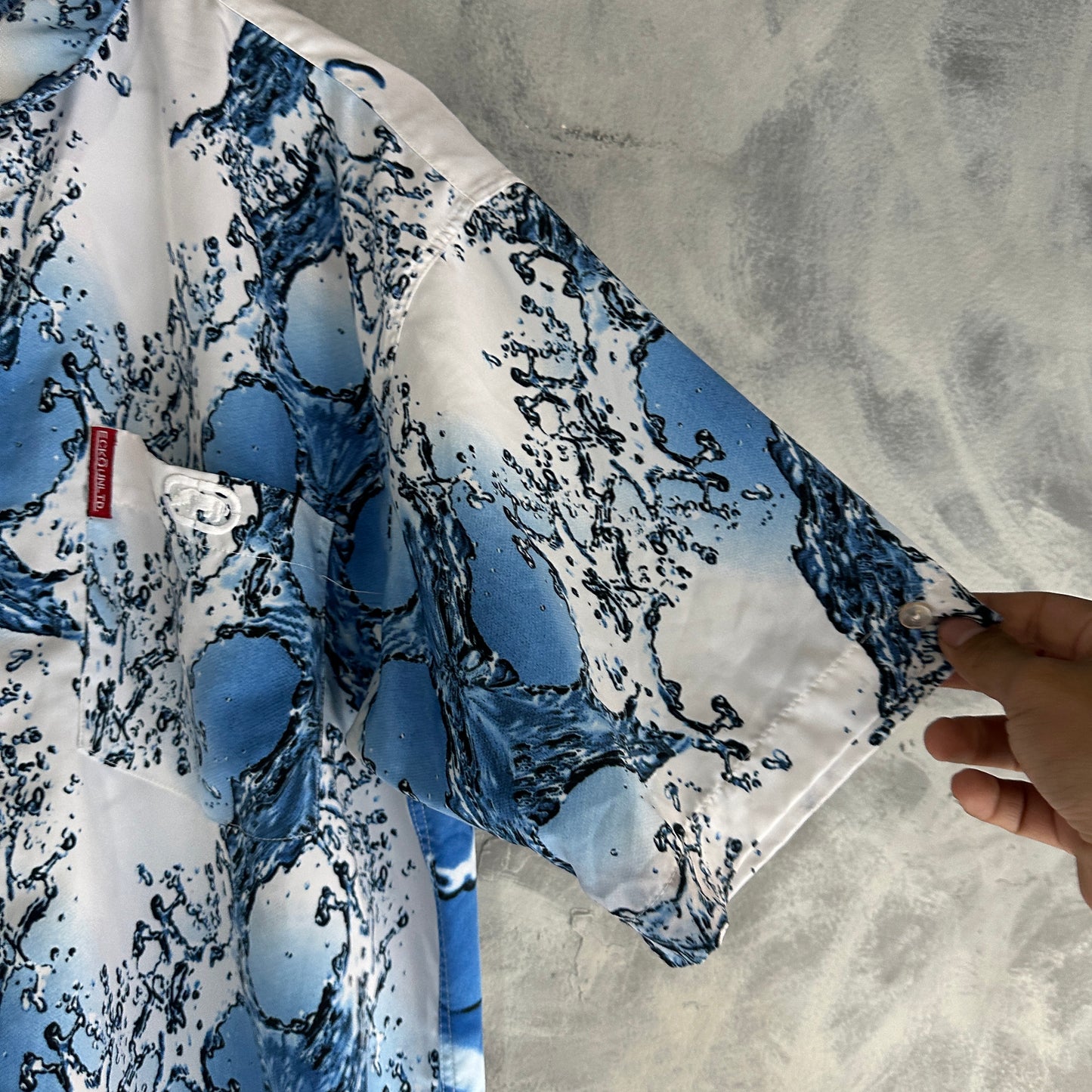 Camisa De Botones Ecko Unltd De Hombre De Agua Summer 2000