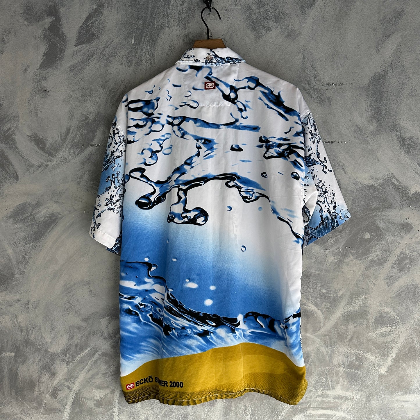 Camisa De Botones Ecko Unltd De Hombre De Agua Summer 2000