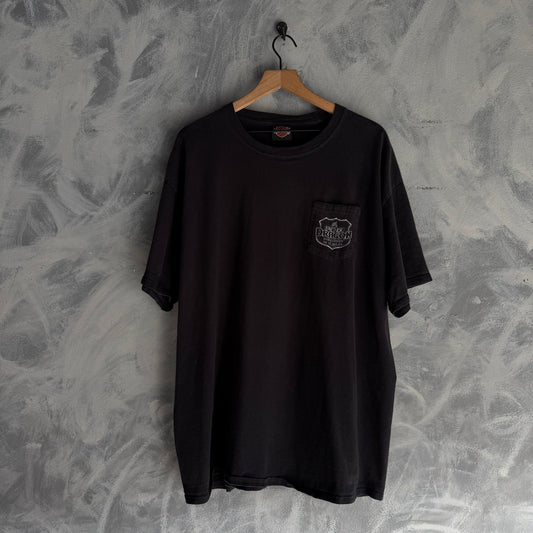 Camisa Vintage Harley Davidson De Hombre US Dragon De Bolsillo