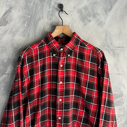 Camisa De Botones Polo Ralph Lauren De Hombre De Cuadros Tartan Blaire Franela