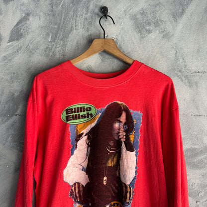 Camisa Billie Eilish Hit Me Hard and Soft De Hombre Manga Large Merch Tour