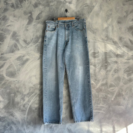 Pantalon Levis De Hombre Talla 34x29 Deslavado Corte Relajado 550 Baggy