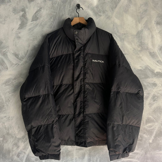 Chamarra Puffer Nautica De Hombre De Pluma De Ganso Tipo North Face 700