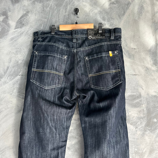 Pantalon Vintage Y2K SouthPole De Hombre Talla 36x32 Gold Tab