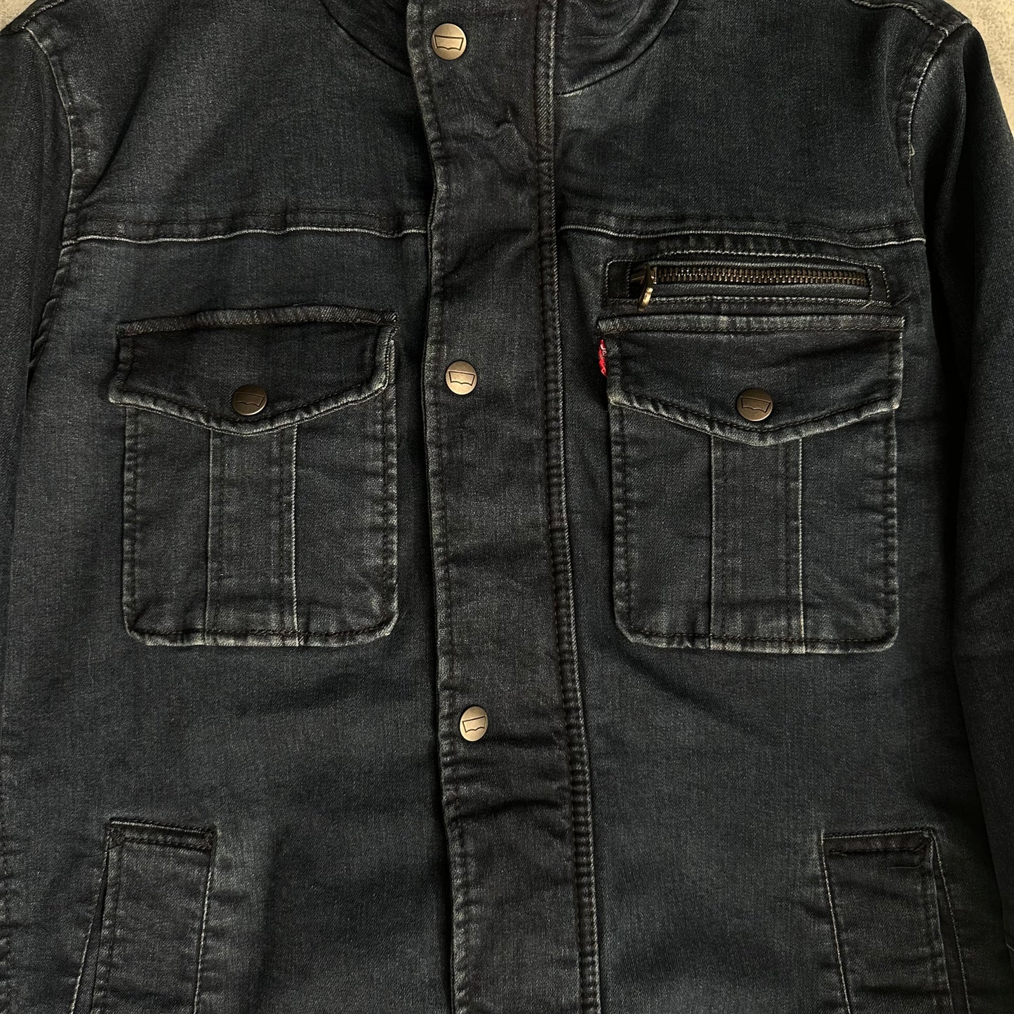 Chamarra De Mezclilla Levis De Hombre Estilo Militar