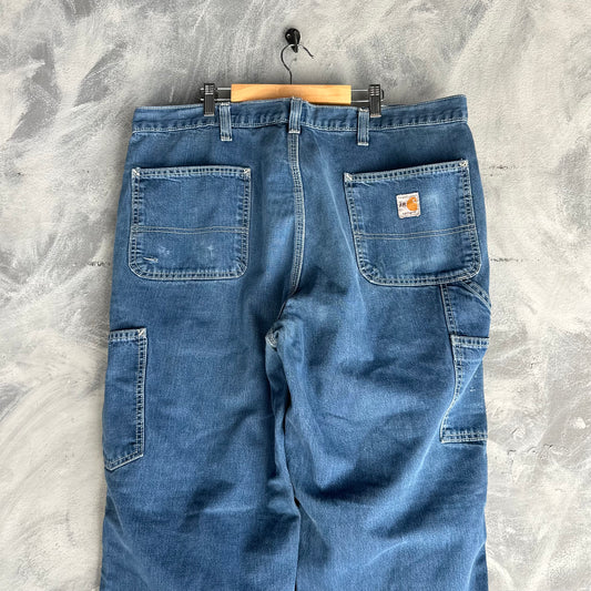 Pantalon Vintage Carhartt Carpintero De Hombre Talla 38x32 Baggy
