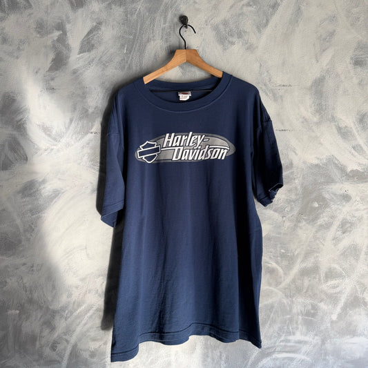 Camisa Vintage Harley Davidson De Hombre Color Azul Motor Arizona