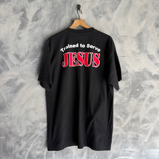 Camisa Vintage De Jesus De Hombre Trained To Serve
