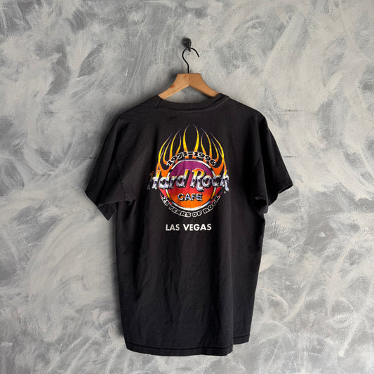 Camisa Vintage Hard Rock Cafe De Hombre De Flamas Las Vegas