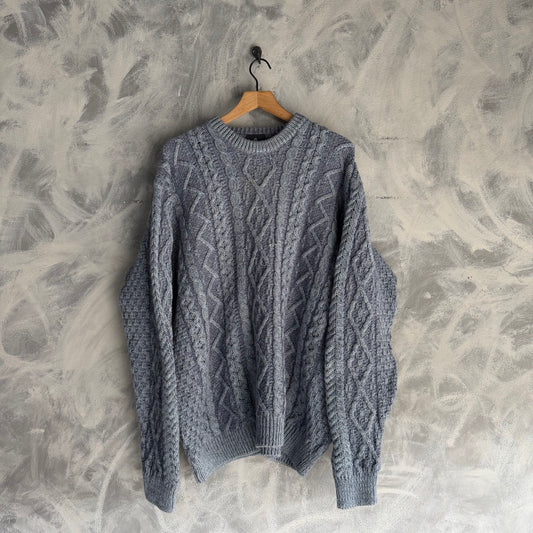 Sueter Tejido De Lana de Merino Aran De Hombre