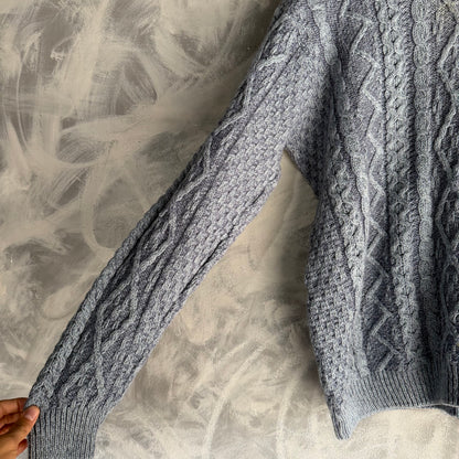 Sueter Tejido De Lana de Merino Aran De Hombre