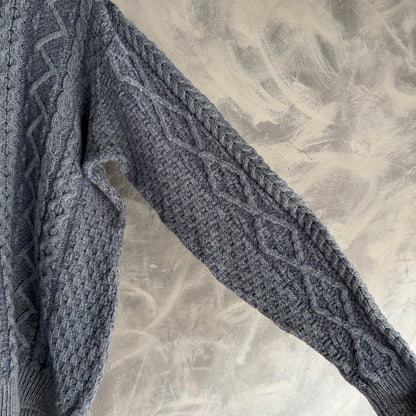 Sueter Tejido De Lana de Merino Aran De Hombre