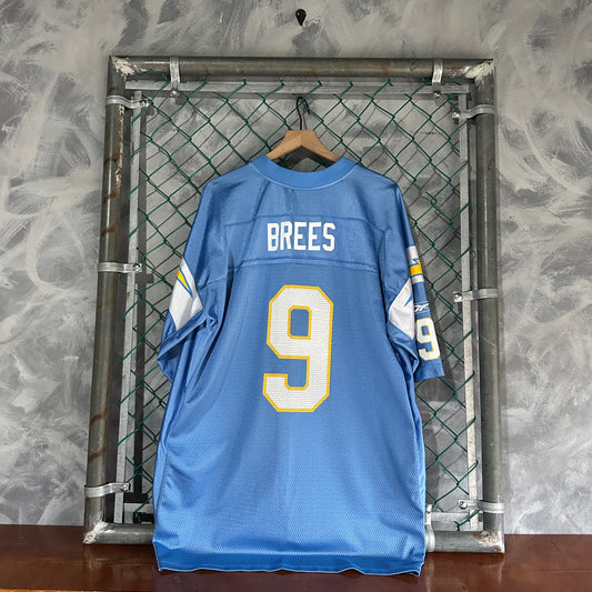 Jersey Vintage De Drew Brees San Diego Chargers De Hombre Talla XL Color Azul Claro Reebok