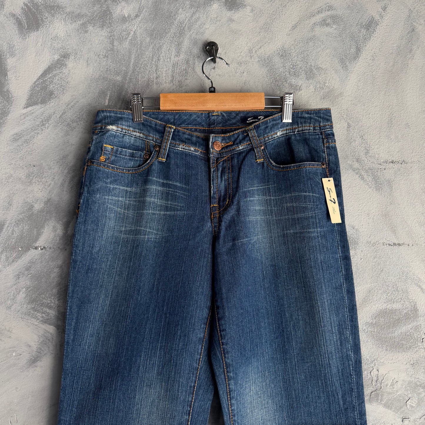 Pantalon Acampanado 7 For All Mankind De Mujer Talla 32 Vaquero
