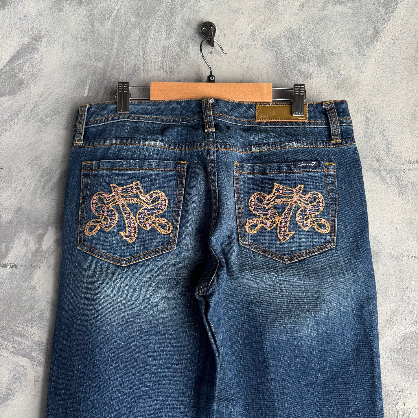 Pantalon Acampanado 7 For All Mankind De Mujer Talla 32 Vaquero