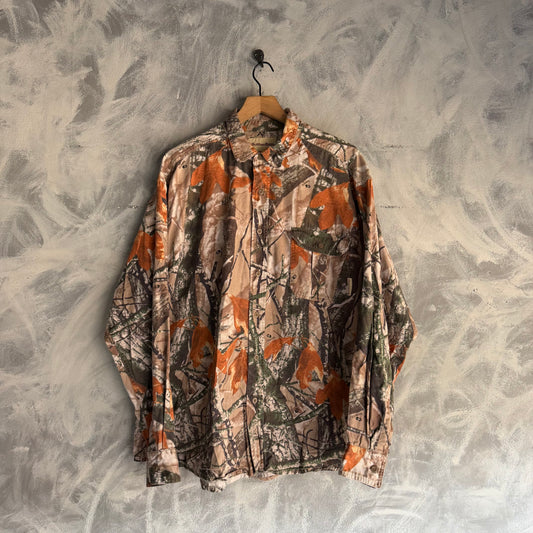 Camisa De Botones Vintage Camo Outfitters Ridge De Hombre