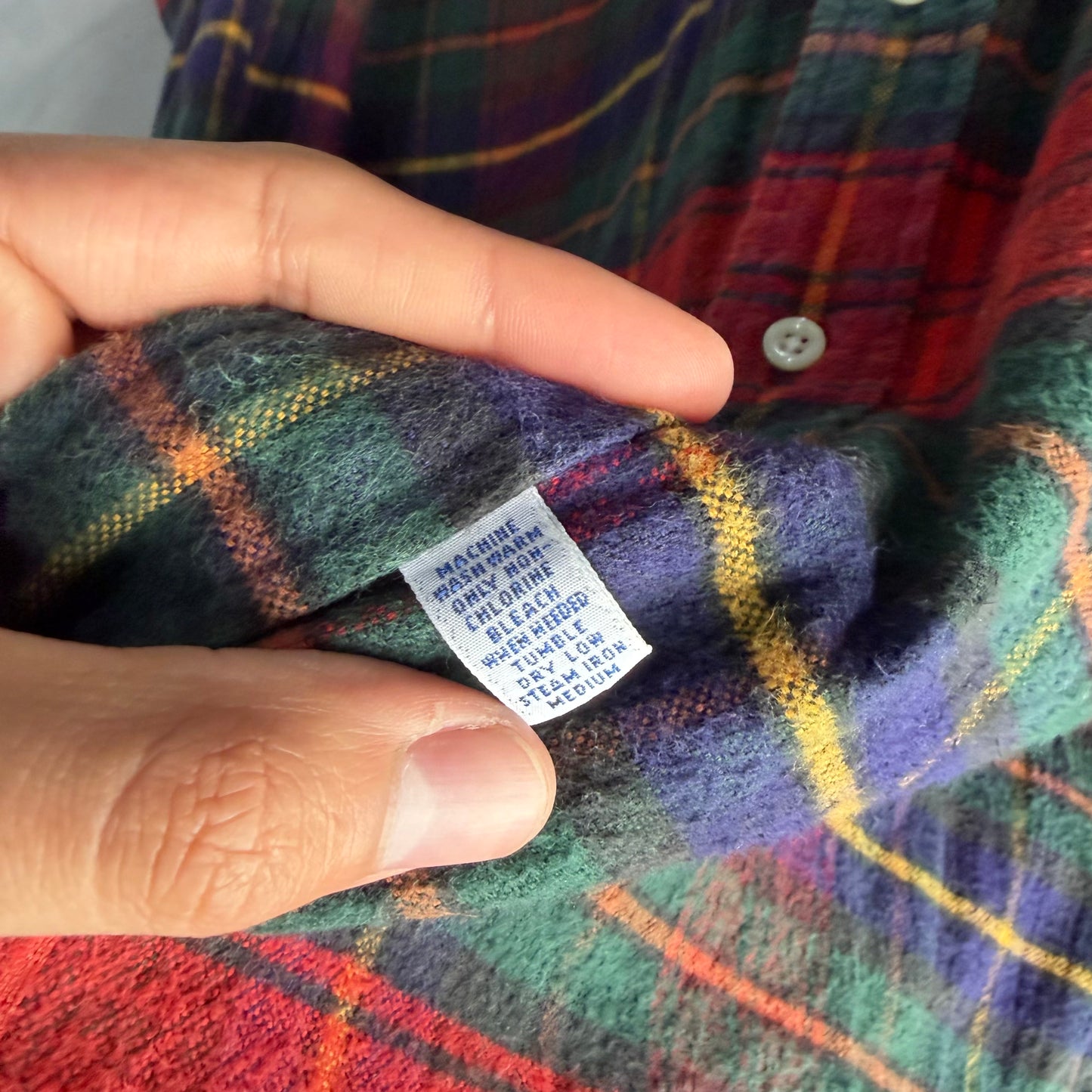 Franela Camisa de Botones Polo Ralph Lauren De Hombre De Tartan